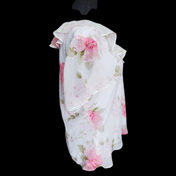 Midnight Velvet Pink Floral Blouse - Picture 3 of 4